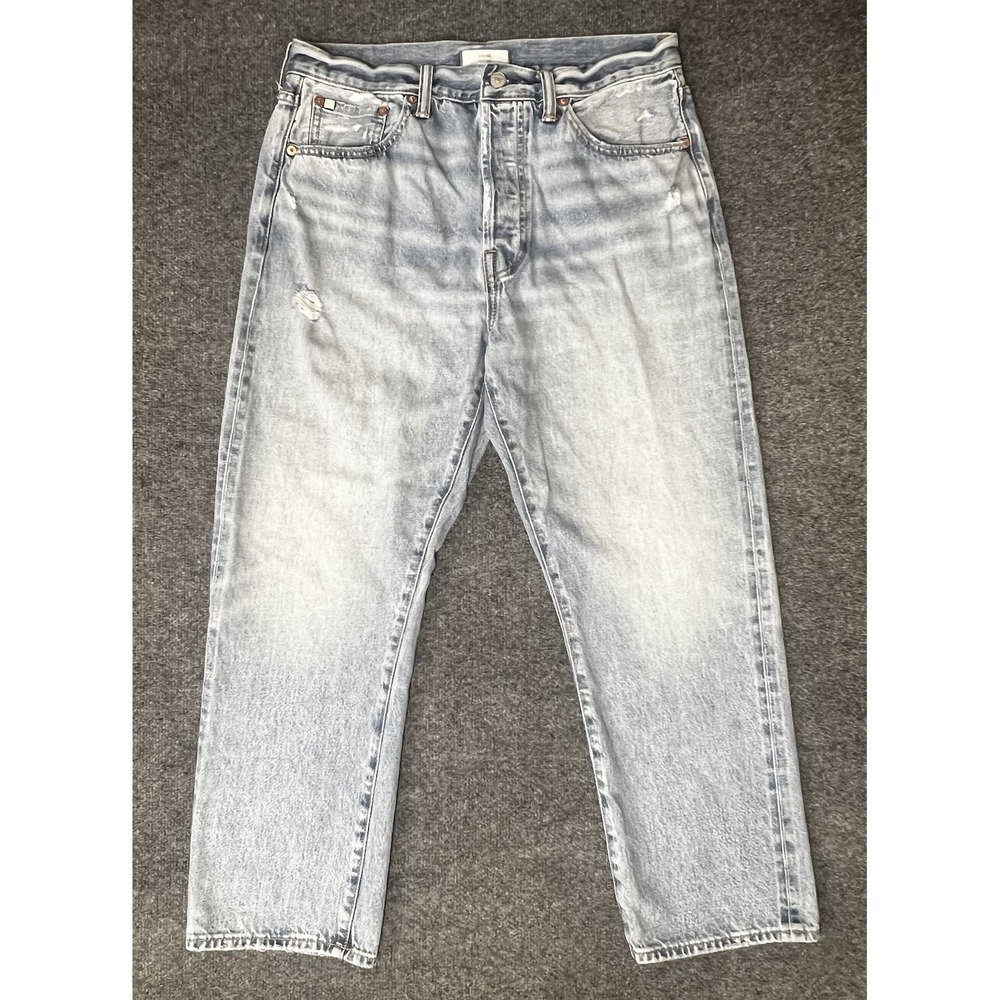 American Eagle AE77 Jeans Loose Selvedge Button Fly Men's 32X30 (Fit 32X27)